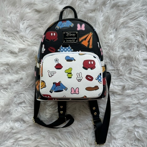 Loungefly Handbags - Loungefly Disney Mickey Mouse & Friends Clothes Mini Backpack 🖤